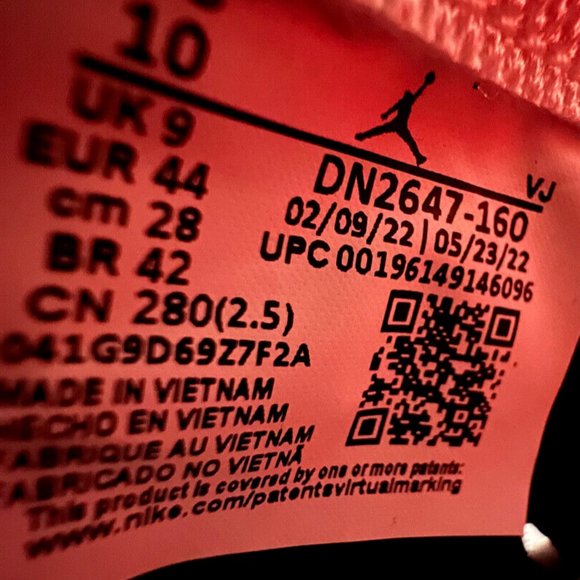 NIKE Jordan Delta 3 Low White Chile Red - Size 10 - Picture 11 of 11